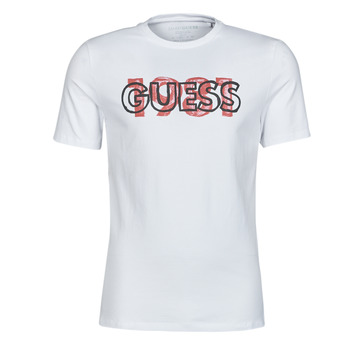 Oblačila Moški Majice s kratkimi rokavi Guess ORWELL CN SS TEE Bela