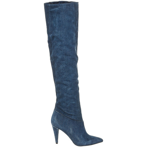 Čevlji  Ženske Škornji Guess FLNID2DEN11-BLUE Modra