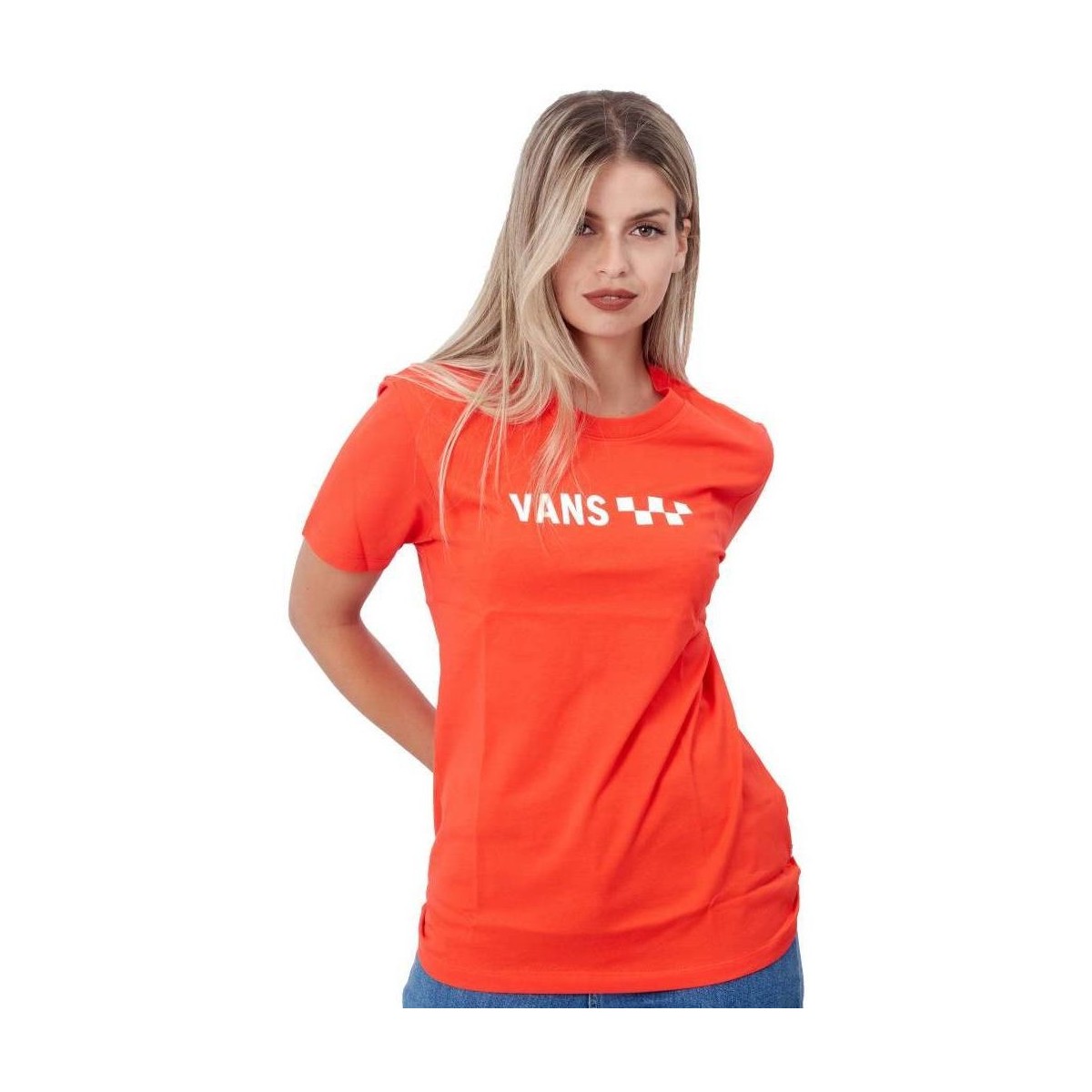 Oblačila Ženske Srajce & Bluze Vans BRAND STRIPER BF Oranžna