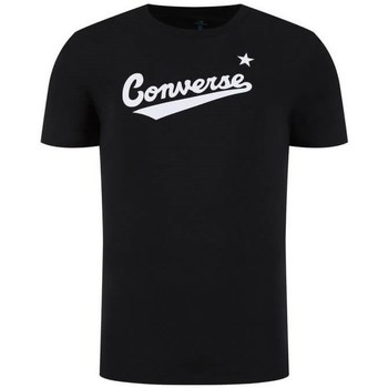 Oblačila Moški Majice s kratkimi rokavi Converse Center Front Logo Črna