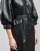 Oblačila Ženske Kratke obleke Karl Lagerfeld FAUX LEATHER DRESS Črna
