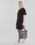 Oblačila Ženske Kratke obleke Karl Lagerfeld LACE INSERT JERSEY DRESS Črna