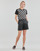 Oblačila Ženske Kratke hlače & Bermuda Karl Lagerfeld PERFORATED FAUX LEATHER SHORTS Črna