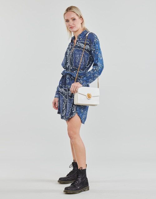Liu Jo ABITO CAMICIA DEN.BLUE PRINTS WASH Modra