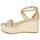 Čevlji  Ženske Sandali & Odprti čevlji MICHAEL Michael Kors SERENA WEDGE ESPADRILLE Pozlačena