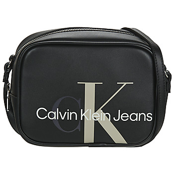 Torbice Ženske Torbe za čez ramo Calvin Klein Jeans SCULPTED MONO CAMERA BAG Črna