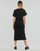 Oblačila Ženske Dolge obleke Calvin Klein Jeans CK RIB LONG T-SHIRT DRESS Črna