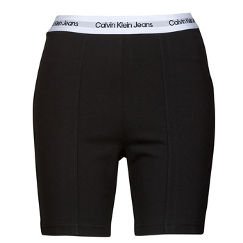 Oblačila Ženske Kratke hlače & Bermuda Calvin Klein Jeans REPEAT LOGO MILANO CYCLING SHORT Črna