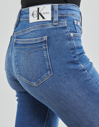 Calvin Klein Jeans HIGH RISE SLIM Modra