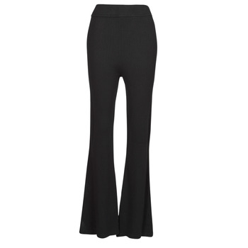Oblačila Ženske Lahkotne hlače & Harem hlače Tommy Jeans TJW A-LINE RIB BADGE PANT Črna