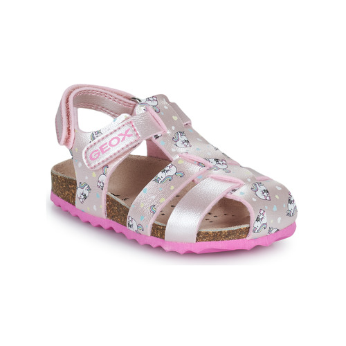 Čevlji  Deklice Sandali & Odprti čevlji Geox B SANDAL CHALKI GIRL Rožnata
