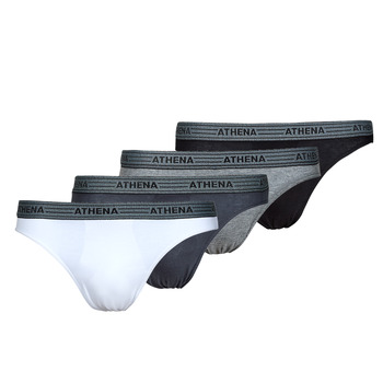 Spodnje perilo Moški Spodnje hlače Athena BASIC COTON X4 Siva / Siva / Črna / Bela