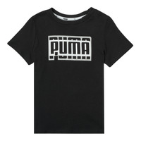 Oblačila Deklice Majice s kratkimi rokavi Puma ALPHA TEE Črna