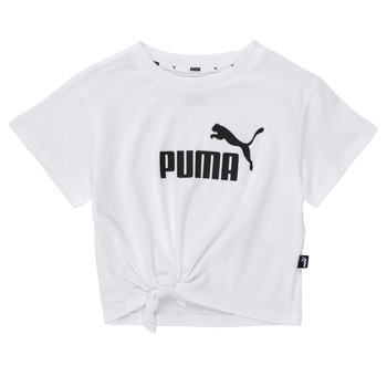 Oblačila Deklice Majice s kratkimi rokavi Puma ESS LOGO KNOTTED TEE Rožnata