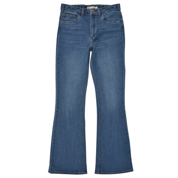 Oblačila Deklice Jeans flare Levi's HIGH RISE CROP FLARE Modra