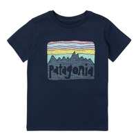 Oblačila Otroci Majice s kratkimi rokavi Patagonia BABY FITZ ROY SKIES T-SHIRT Modra