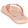Čevlji  Deklice Japonke Roxy RG VIVA SPARKLE Rožnata
