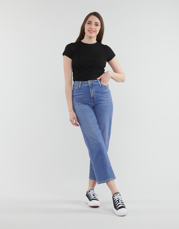 Oblačila Ženske Jeans straight Lee WIDE LEG LONG Modra