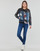 Oblačila Ženske Jeans jakne Desigual CHAQ_MICKEY WORLD Modra / Črna