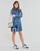 Oblačila Ženske Kratke obleke Desigual VEST_MICKEY PATCH Modra