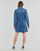 Oblačila Ženske Kratke obleke Desigual VEST_MICKEY PATCH Modra