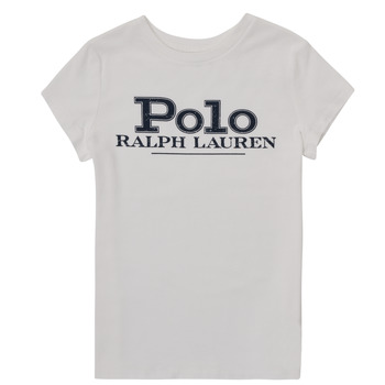 Oblačila Deklice Majice s kratkimi rokavi Polo Ralph Lauren CIMEZO Bela