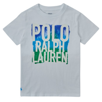 Oblačila Dečki Majice s kratkimi rokavi Polo Ralph Lauren GIMMO Bela