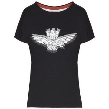 Oblačila Ženske Majice s kratkimi rokavi Aeronautica Militare TS1881DJ35908 Črna