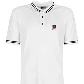 Oblačila Moški Polo majice kratki rokavi Les Hommes UIT501 730U | LHU Gang Bela