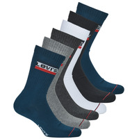 Spodnje perilo kratke nogavice Levi's REGULAR CUT SPORT LOGO X6 Modra / Bela / Siva / Črna