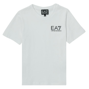 Oblačila Dečki Majice s kratkimi rokavi Emporio Armani EA7 AIGUE Bela