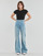 Oblačila Ženske Kavbojke bootcut G-Star Raw Deck ultra high wide leg Modra