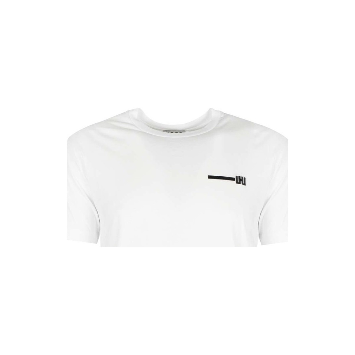 Oblačila Moški Majice s kratkimi rokavi Les Hommes UHT214 700P | Typography T-Shirt Črna