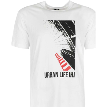 Oblačila Moški Majice s kratkimi rokavi Les Hommes URG800P UG816 | Urban Life LHU Bela