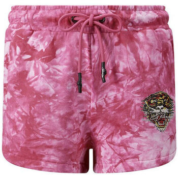 Oblačila Moški Kratke hlače & Bermuda Ed Hardy - Los tigre runner short hot pink Rožnata