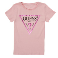 Oblačila Deklice Majice s kratkimi rokavi Guess LIO Rožnata