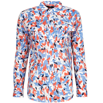 Oblačila Ženske Srajce & Bluze Lauren Ralph Lauren COURTENAY-LONG SLEEVE-BUTTON FRONT SHIRT Večbarvna