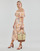 Oblačila Ženske Dolge obleke Lauren Ralph Lauren HAMAR-SHORT SLEEVE-DAY DRESS Večbarvna