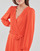 Oblačila Ženske Kratke obleke Lauren Ralph Lauren SHAVILYA-LONG SLEEVE-DAY DRESS Oranžna