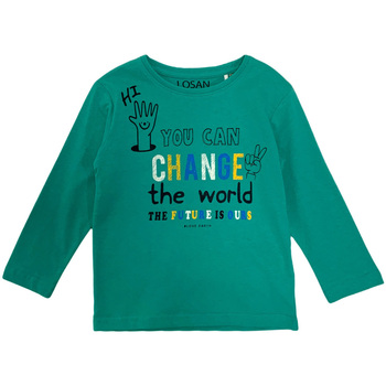 Oblačila Otroci Majice z dolgimi rokavi Losan 125-1205AL Zelena