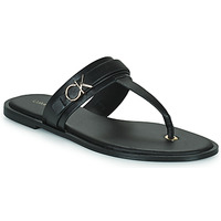Čevlji  Ženske Sandali & Odprti čevlji Calvin Klein Jeans ALMOND FLAT TP SLIDE W/HDW Črna