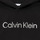 Oblačila Deklice Puloverji Calvin Klein Jeans INSTITUTIONAL SILVER LOGO HOODIE Črna