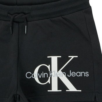 Calvin Klein Jeans REFLECTIVE MONOGRAM SHORTS Črna