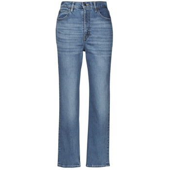 Oblačila Ženske Jeans straight Levi's 70S HIGH SLIM STRAIGHT Modra