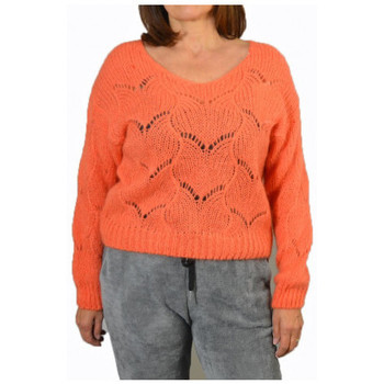 Oblačila Ženske Majice & Polo majice Dinovo Scollo  V Intarsiato Oranžna