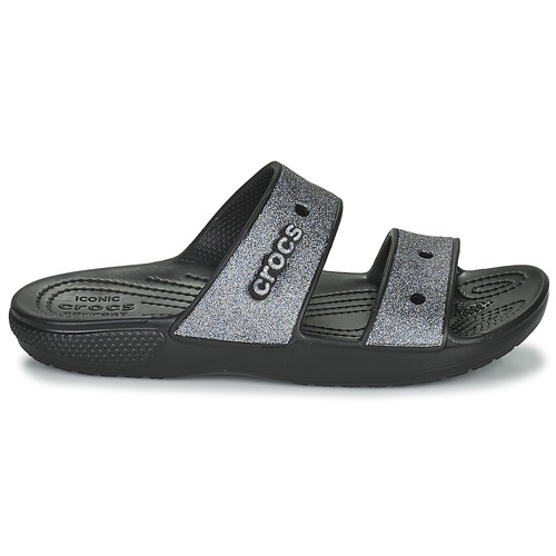 Crocs CLASSIC CROC GLITTER II SANDAL Črna