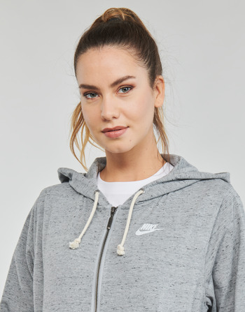 Nike Full-Zip Hoodie Siva / Bela