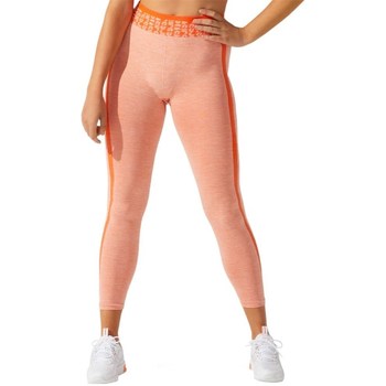 Oblačila Ženske Pajkice Asics Cropped Logo Seamless Tight Oranžna