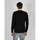 Oblačila Moški Puloverji Les Hommes LKK103-606U | Fit Jumper In Fine Gage Pocket With Zip Črna