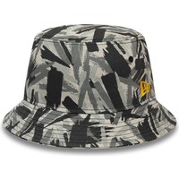 Tekstilni dodatki Kape New-Era Camo Bucket Hat Siva